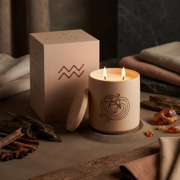 Duftkerze Sternzeichen Wassermann Mystic Oriental Oud