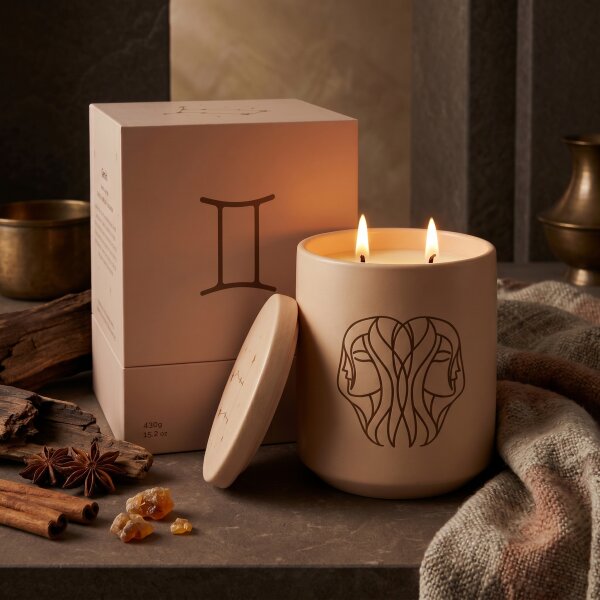 Duftkerze Sternzeichen Zwilling Mystic Oriental Oud